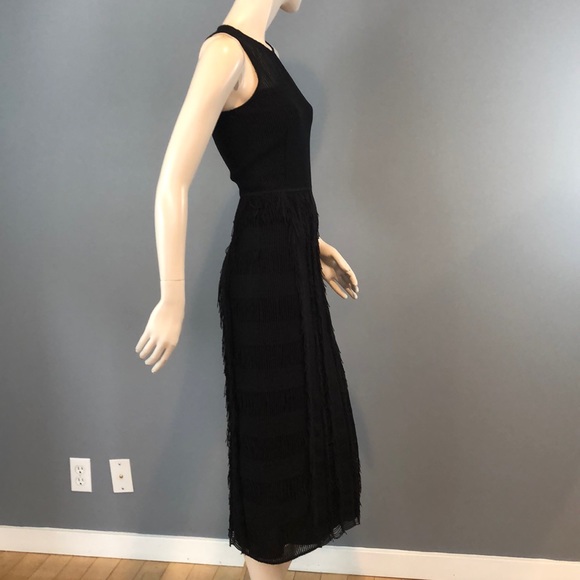 NWT Hugo Boss Black Fringe Dress Sz 0 - Picture 5 of 8